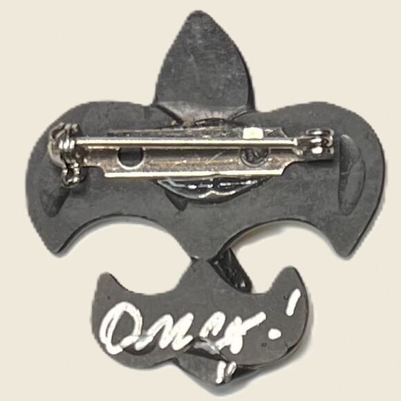 Oscar of New Orleans Fleur-de-Lis Brooch/Pin - Picture 2 of 6